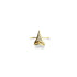 Shark Tooth Ring by Lauren Howe | .925 Sterling Gold Vermeil | Crystal