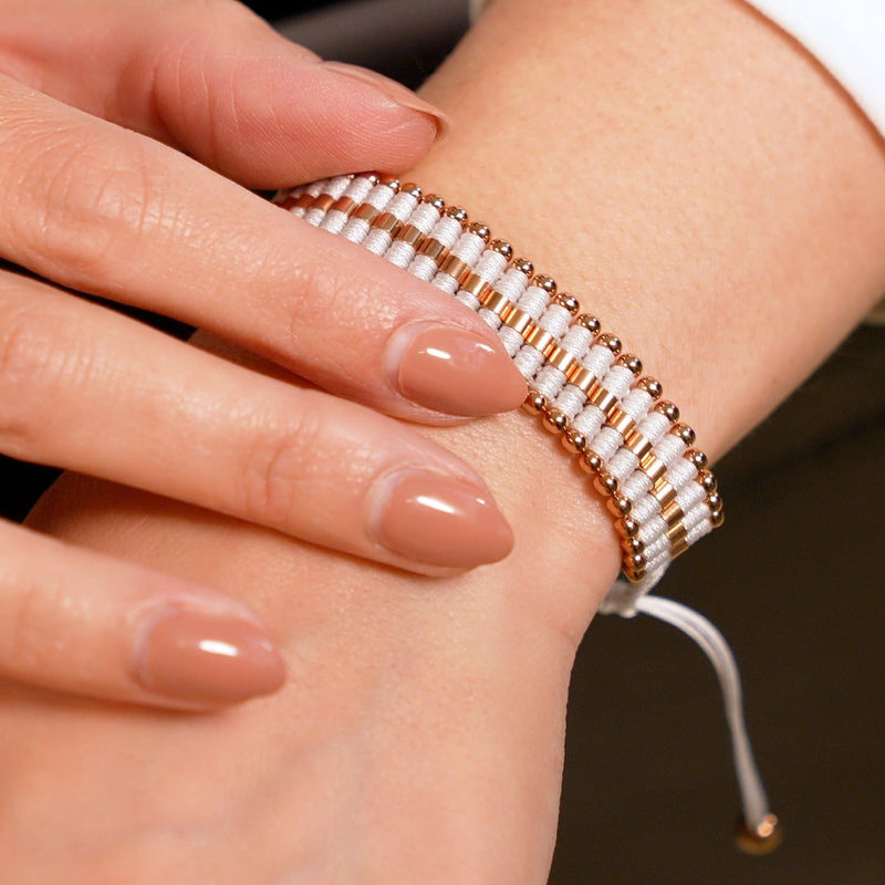 White | 18k Rose Gold | Amici Bracelet