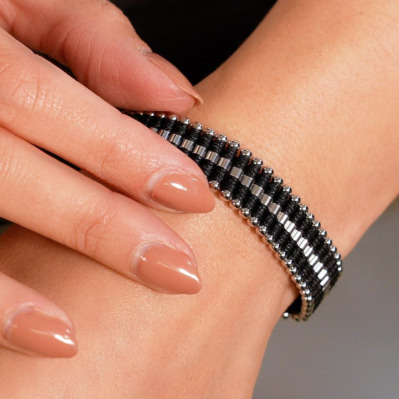 Black | Silver | Amici Bracelet