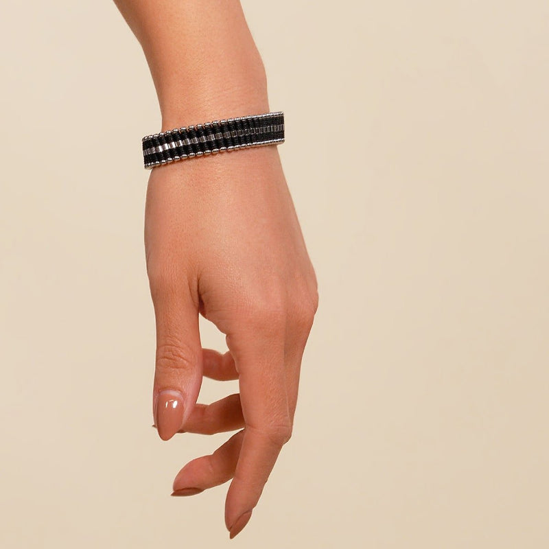 Black | Silver | Amici Bracelet
