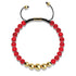 Red Turquoise | Gold | Balance Gemstone Macrame Bracelet