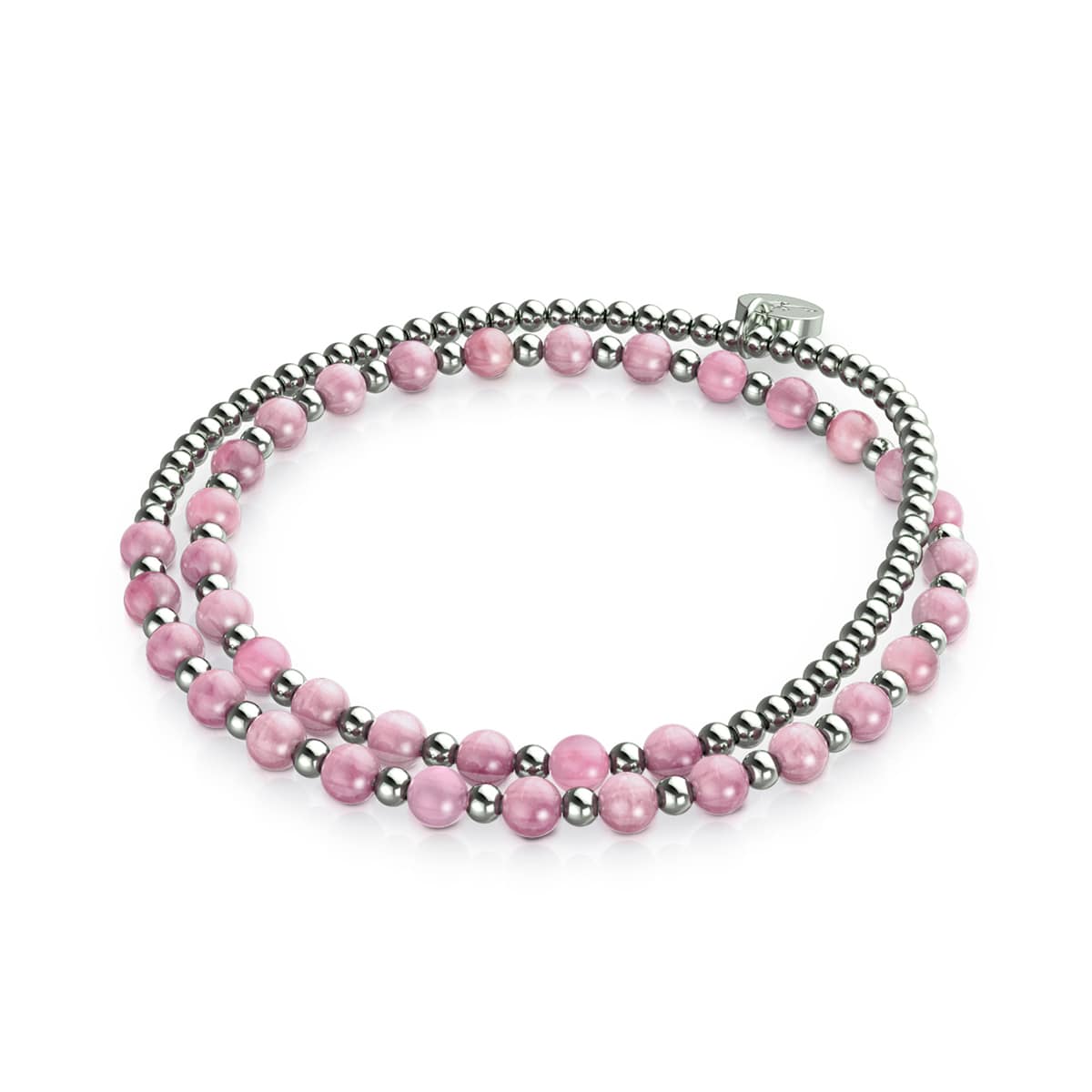 Watermelon Quartz x White Gold | Boho Gem Wrap