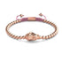 Gilded Buddha | 18k Rose Gold | Pink | Macrame Charmballa Bracelet