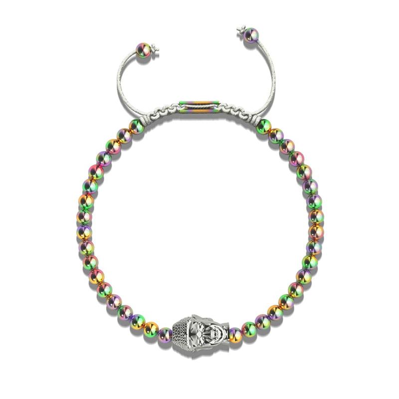 Gilded Buddha | Unicorn Silver x White | Charmballa Bracelet