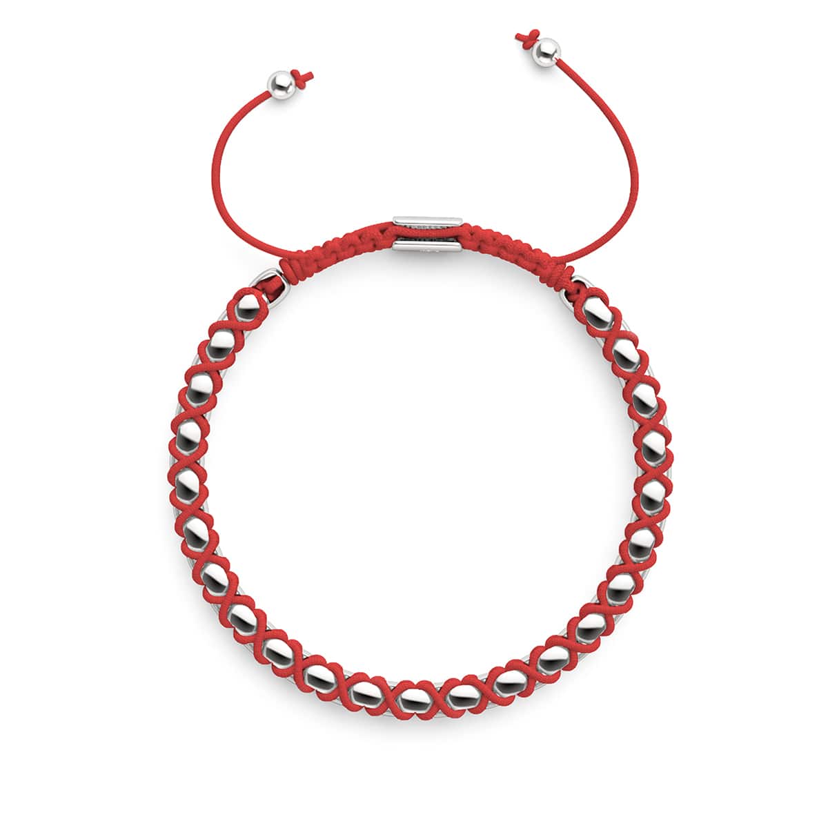 Ruby x Silver | Catena Links Bracelet