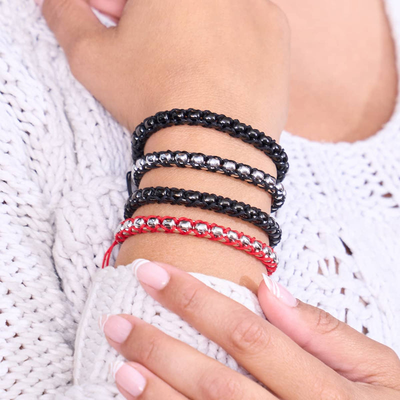 Ruby x Silver | Catena Links Bracelet