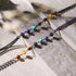 Rainbow Chakra | 7 Gemstone Chain Necklace | Gunmetal