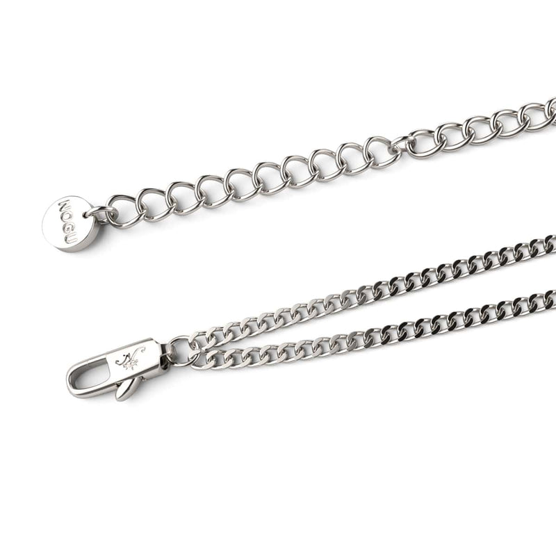 Rainbow Chakra | 7 Gemstone Chain Necklace | Silver