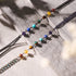 Rainbow Chakra | 7 Gemstone Chain Necklace | Unicorn Silver