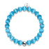 Aquamarine | .925 Sterling Silver | Cheshire Glass Bracelet