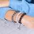 Charcoal | Silver | Cheshire Glass Charmballa Bracelet