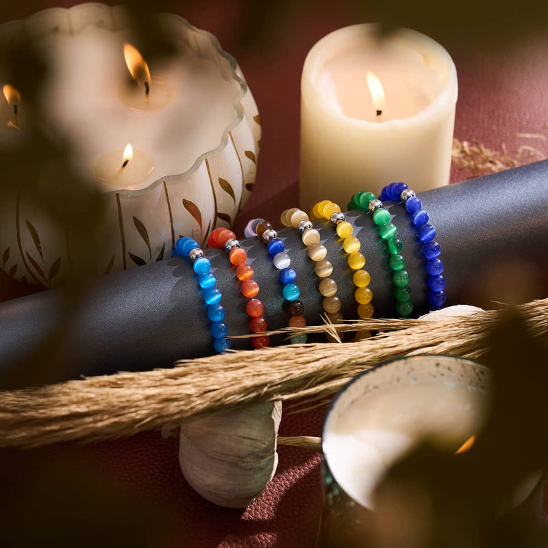 Midnight Watch | .925 Sterling Silver | Cheshire Glass Bracelet