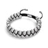Nimbus | Silver | Cheshire Glass Double Macrame Bracelet