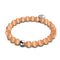 Pumpkin | .925 Sterling Silver | Cheshire Glass Bracelet