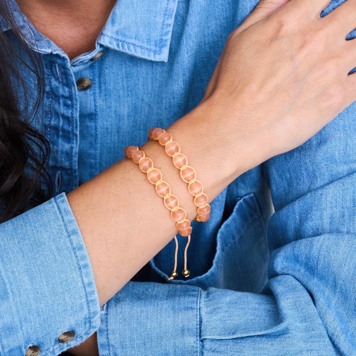 Pumpkin | Gold | Cheshire Glass Charmballa Bracelet