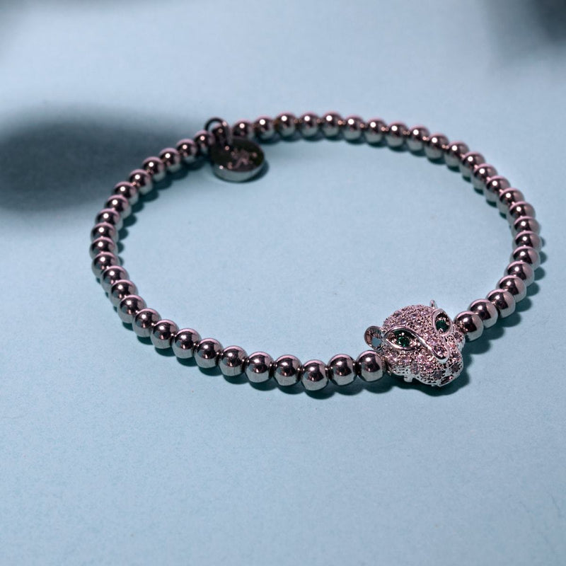 Fierce | Silver | Crystal Cat Bracelet