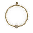Daffodil | 18k Gold | White Crystal Charm Bracelet
