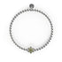 Daffodil | Silver | Yellow Crystal Charm Bracelet