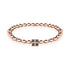 Lucky | 18k Rose Gold | Crystal Dice Charm Bracelet