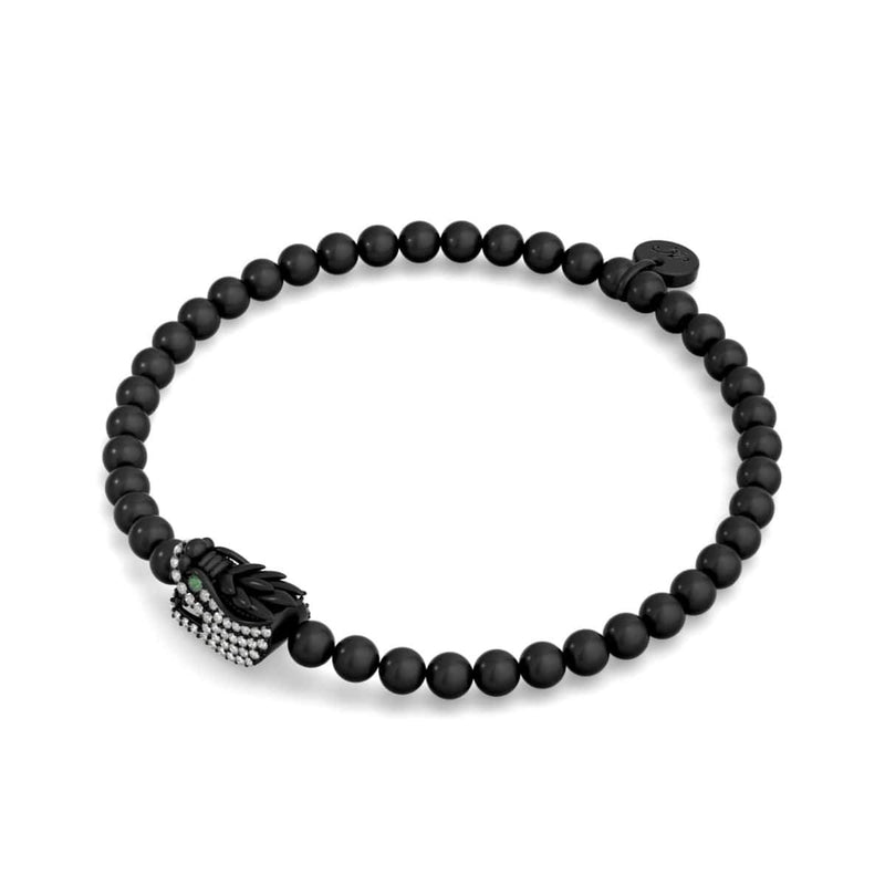 Dracarys | Gunmetal | Crystal Dragon Charm Bracelet