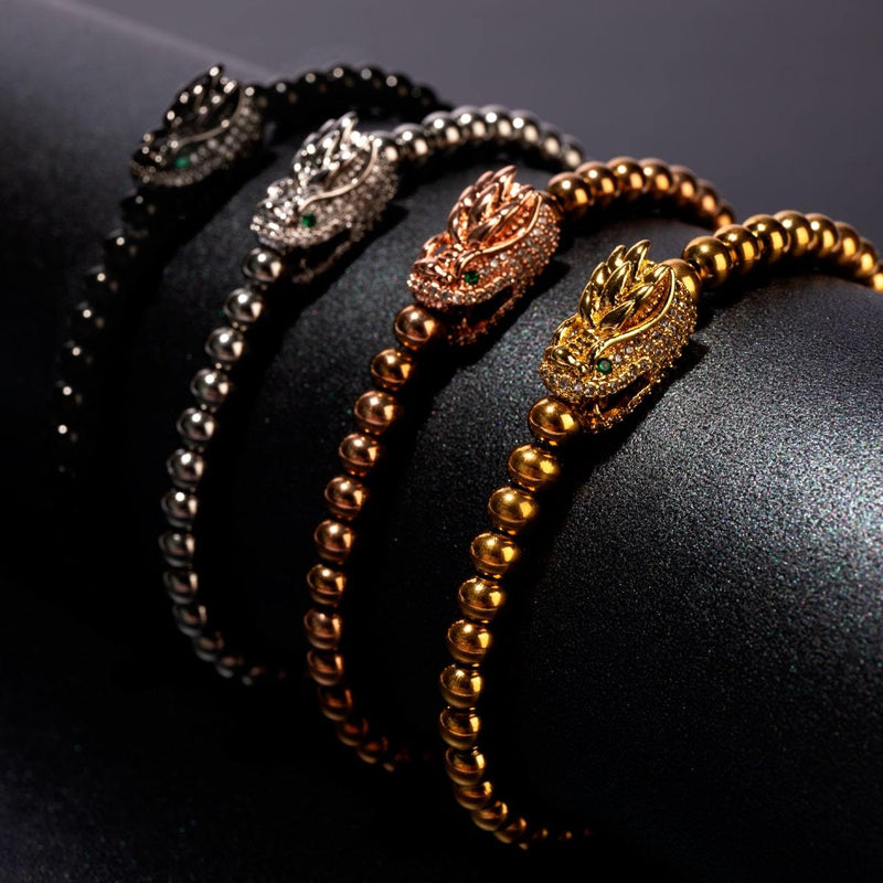 Dracarys | Rose Gold | Crystal Dragon Charm Bracelet