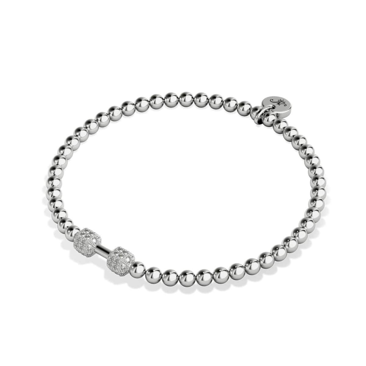 Pump | Silver | Crystal Fitness Bracelet