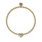 Flower Power | 18k Gold | Crystal Charm Bracelet