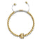 Crystal Fox | 18k Gold | White | Macrame Charmballa Bracelet