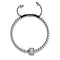 Crystal Fox | Silver | Black | Macrame Charmballa Bracelet