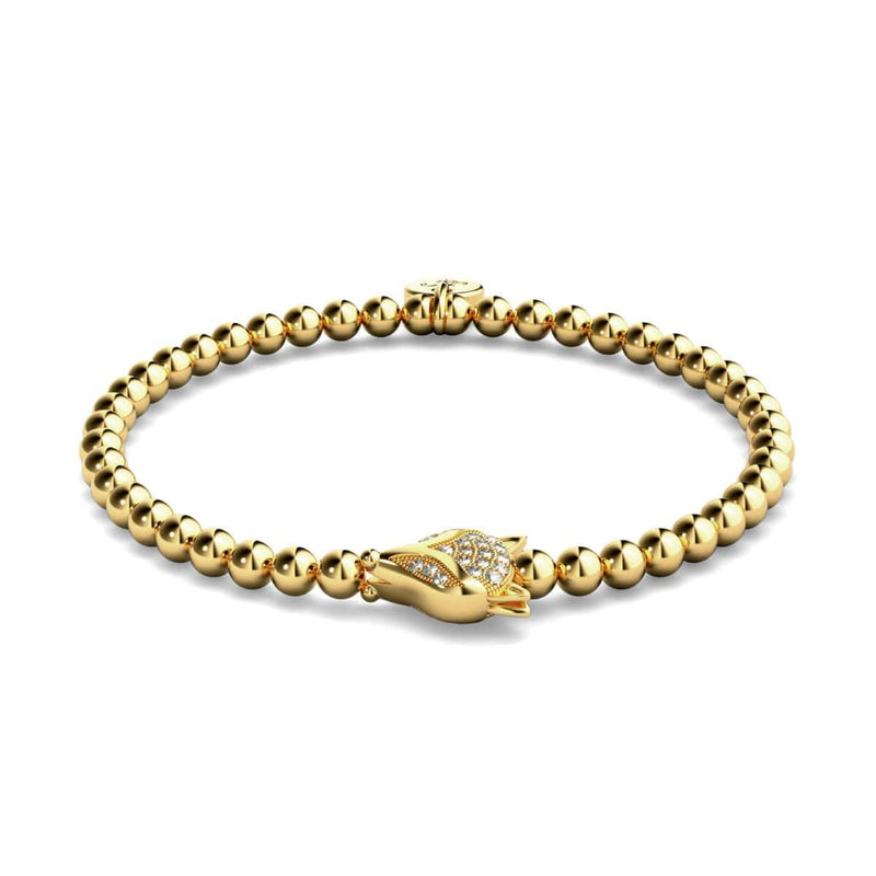 Vixen | 18k Gold | Crystal Fox Bracelet