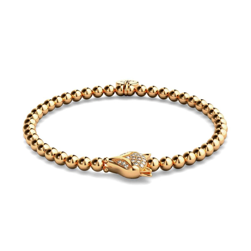 Vixen | 18k Rose Gold | Crystal Fox Bracelet