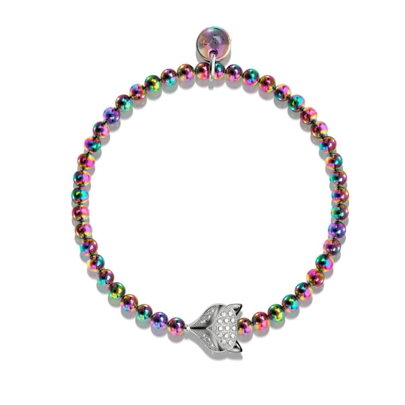 Vixen | Unicorn Silver | Crystal Fox Bracelet