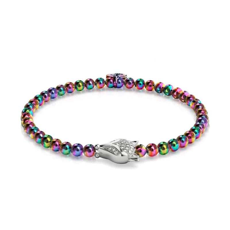 Vixen | Unicorn Silver | Crystal Fox Bracelet