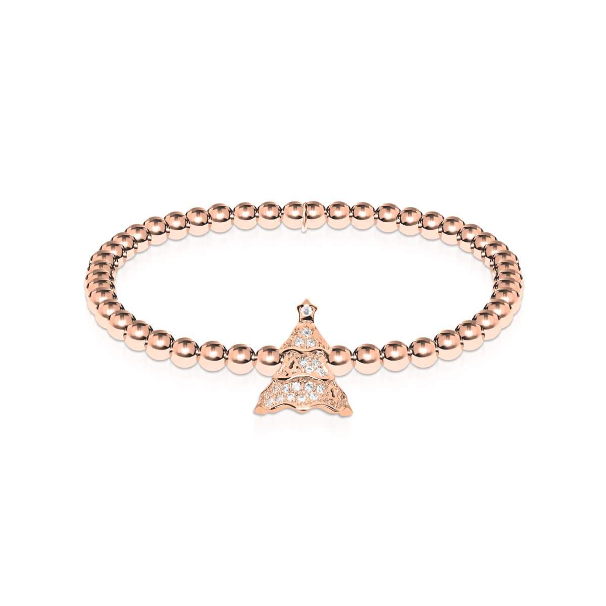 Evergreen | 18k Rose Gold | Crystal Holiday Tree