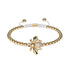 Queen | 18k Gold | Crystal Honeybee Macrame Charmballa Bracelet