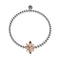 Queen | 18k Rose Gold & Silver | Crystal Honeybee Charm Bracelet
