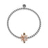 Queen | 18k Rose Gold & Silver | Crystal Honeybee Charm Bracelet