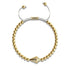 Kite | 18k Gold & Cream | Crystal Macrame Charmballa Bracelet