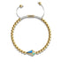 Kite | 18k Gold & Cream | Enamel | Crystal Macrame Charmballa Bracelet