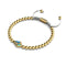 Kite | 18k Gold & Cream | Enamel | Crystal Macrame Charmballa Bracelet