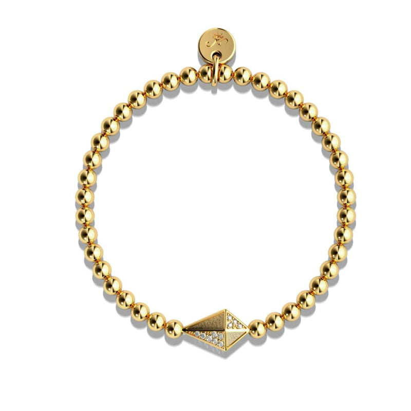 Kite | 18k Gold | Crystal Charm Bracelet