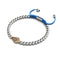 Kite | 18k Rose Gold & Silver & Blue | Crystal Macrame Charmballa Bracelet