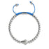 Kite | Silver & Blue | Crystal Macrame Charmballa Bracelet