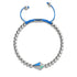 Kite | Silver & Blue | Enamel | Crystal Macrame Charmballa Bracelet