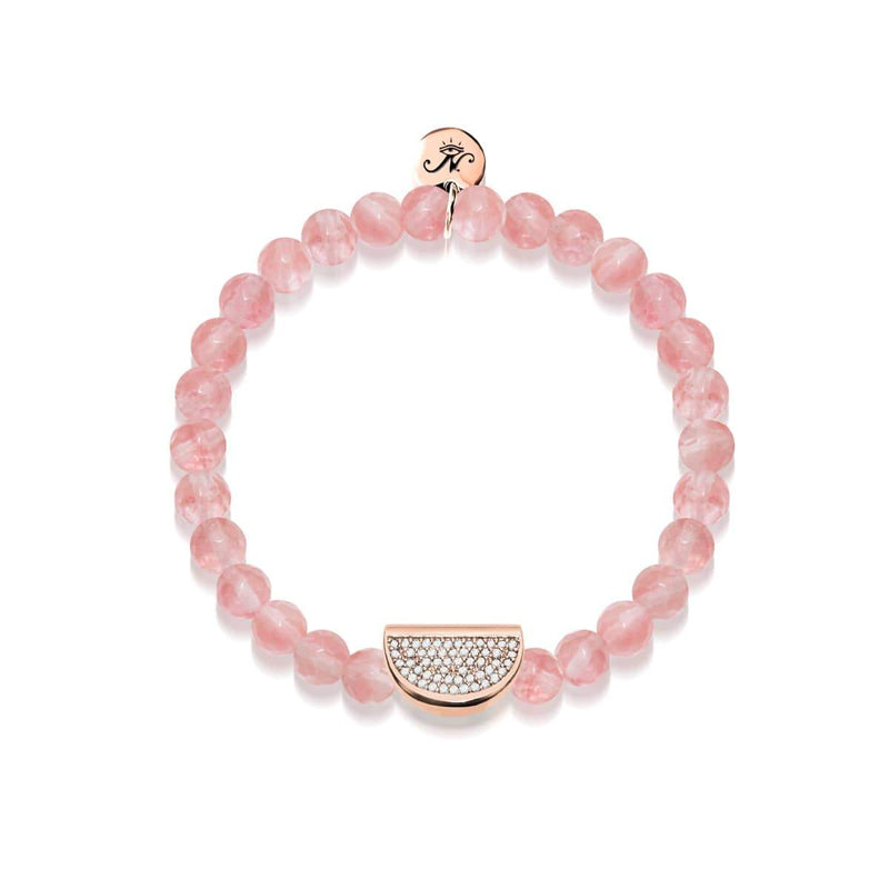Juicy | 18k Rose Gold & Pink Apyrite | Crystal Melon