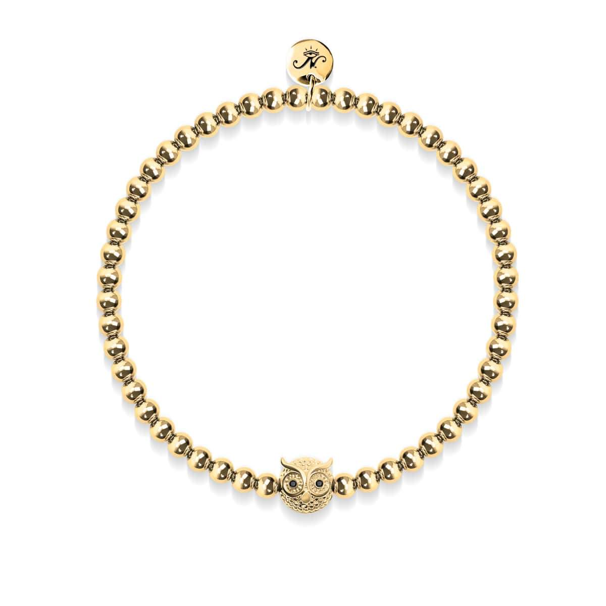 Wisdom | 18k Gold | Crystal Night Owl