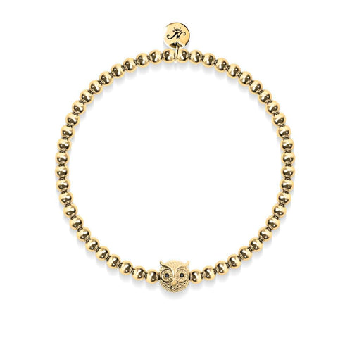 Wisdom | 18k Gold | Crystal Night Owl