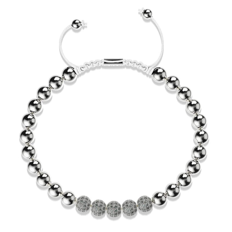 Silver | Crystal Pavé Gala Bracelet | White
