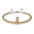 Pina Colada | 18k Gold | White | Crystal Pineapple | Macrame Charmballa Bracelet
