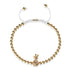 Pina Colada | 18k Gold | White | Crystal Pineapple | Macrame Charmballa Bracelet